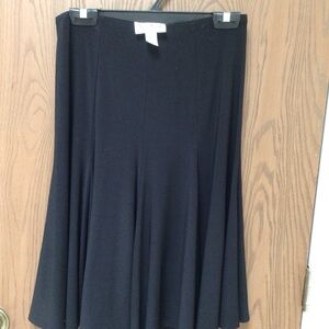 Joseph Ribkoff black bell skirt swing style pull on jersey, knee length, sz 8